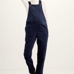 Hatch Maternity Navy Corduroy Overalls